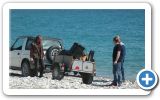 Volunteers from Ireon and Samos-divers team, clean up the beach on this beautiful 24 of March 2013