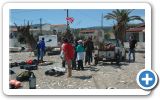 Volunteers from Ireon and Samos-divers team, clean up the beach on this beautiful 24 of March 2013