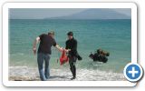 Volunteers from Ireon and Samos-divers team, clean up the beach on this beautiful 24 of March 2013