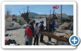Volunteers from Ireon and Samos-divers team, clean up the beach on this beautiful 24 of March 2013
