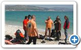 Volunteers from Ireon and Samos-divers team, clean up the beach on this beautiful 24 of March 2013