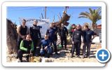 Volunteers from Ireon and Samos-divers team, clean up the beach on this beautiful 24 of March 2013