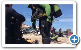 Volunteers from Ireon and Samos-divers team, clean up the beach on this beautiful 24 of March 2013