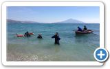 Volunteers from Ireon and Samos-divers team, clean up the beach on this beautiful 24 of March 2013