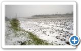 Snow on Samos beaches and roofs